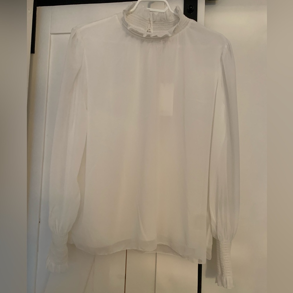 Aritzia Wilfred Valencia White Blouse (S) NWT
